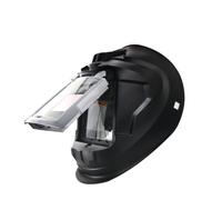 B Baosity Visière de Soudage Professionnelle Masque Casque Lunette Auto-obscurcissante avec Réglages Externes et Corps Contourné, Casque De Soudage À Grand Écran, Couleur Réelle, Plus Clair