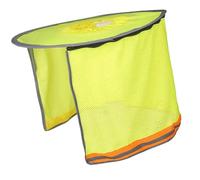 B Baosity Visière pour Casque de Sécurité, Pare-Soleil en à Bord Complet, Haute Visibilité, Protection du Cou pour Casques de Sécurité, Pêche, Activités, Jaune