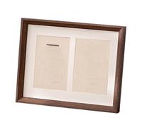 B Baosity Vitrine Photo En Bois, Décoration de Table, Support Photo, épingles, Médailles, écussons de Football, Couleur Noyer