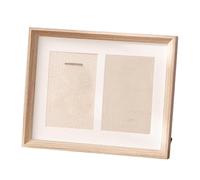 B Baosity Vitrine Photo En Bois, Décoration de Table, Support Photo, épingles, Médailles, écussons de Football, Chêne Blanc