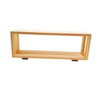 B Baosity Vitrine pour Photos de Bureau Rectangulaires, Vitrine En Bois pour La Maison, pour échantillons, Souvenirs et Autres, Incolore