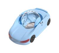 B Baosity Voiture Jouet pour Hamster, Roue d'exercice Silencieuse et Résistante à l'usure, Balle Transparente pour Petits Animaux (Furet, Gerbille), Bleu