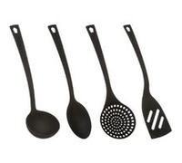 B Basic & Co - Lot de 4 Ustensiles de Cuisine "Nylon" 31cm Noir Noir G