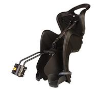 b bellelli Mr Fox - Seggiolino Posteriore per Bicicletta - per Bambini Fino a 22 kg, da 3 a 8 Anni - Si Fissa al Telaio - Nero