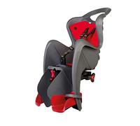 b bellelli Mr Fox - Siège arrière pour vélo - pour Les Enfants jusqu'à 22 kg, de 3 à 8 Ans - Fixation au Porte-Bagages - Gris foncé