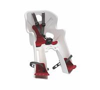 b bellelli Rabbit - Siège Avant pour vélo - pour Les Enfants jusqu'à 15 kg, de 9 Mois à 3 Ans - Fixation au Cadre - Blanc et Rouge