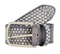 b.belt Ceinture à rivets en cuir taupe (BB0609L38-100-0620)