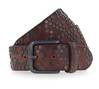 b.belt Ceinture à rivets en cuir 110 cm brun