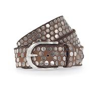 b.belt Ceinture à rivets en cuir 80 cm brun