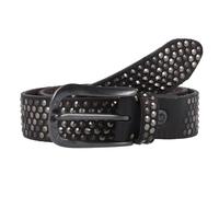 b.belt Ceinture à rivets en cuir 80 cm noir