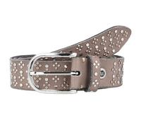b.belt Ceinture à rivets en cuir 90 cm brun