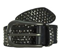 b.belt Ceinture à rivets en cuir 90 cm noir