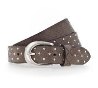 b.belt Ceinture à rivets Lilou en cuir 100 cm brun