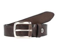 B.BELT Ceinture 'Cesar' marron / argent, Taille 95