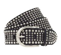 B.BELT Ceinture 'Riva' noir / argent, Taille 80