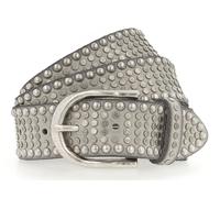 b.belt Riva Colour Leather Belt W95 Light Grey
