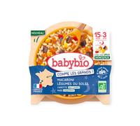 Babybio Bonne Nuit Macaroni Légumes du soleil Carotte et Maïs - 200 g