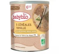 Babybio Céréales vanille (riz, blé, avoine, seigle, quinoa) bio 6+ mois 220 g