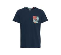 b BLEND Blend BHTrop T-shirt à manches courtes pour homme avec imprimé basique et col rond, Robe bleue (194024)., L