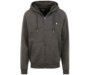 b BLEND Nuka Veste en Sweat Zippé Sweat-Shirt À Capuche pour Homme À Capuche, Taille:M, Couleur:Pewter Mix (200277)