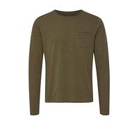 b Blend T-Shirt à Manches Longues pour Homme, Vert (Bleu Marine 70595), M