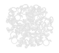 B Blesiya 100pcs Display de Couleur de Vernis à Ongles Carte de Couleur Forme Papillon Durable Réutilisable Accessoire de Nail Art - Clair