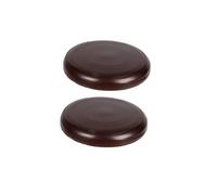 B Blesiya 2pcs Coussin de Siège de Bar Accessoire Chaise Tabouret Portable Coussin Rond en Cuir Synthétique - Café