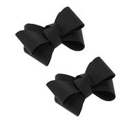 B Blesiya 2pcs Nœud Papillon Clips Chaussures Boucles en Toile Couleur Unie Bowknot Chaussures Charms