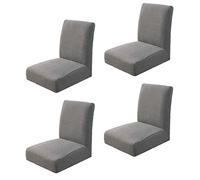 B Blesiya 4 Pièces élasthanne Extensible, Dossier Court, Housse De Chaise, Housse De Tabouret De Bar