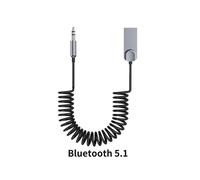(B Bluetooth 5.1) Adaptateur Bluetooth 5.1 Auxiliaire sans fil pour voiture, récepteur Bluetooth USB