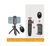 (B Bluetooth1233) Trépied pliable MT-08 pour téléphone, mini perche à selfie portable, rotule universelle