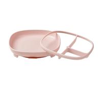 b.box Plaque de suction 2 en 1 | Base de suction solide | Removable divider to age up | Grows with your child | Curved sides for easy scooping | Dishwasher Safe | From 6m+