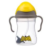 b.box Batman Gobelet à chaque coin, rabattable, poignée de paille lourde, anti-fuite, sans BPA et passe au lave-vaisselle, à partir de 6 m, 240 ml