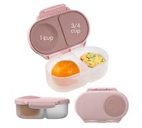 b.box Boite à Collation | Mini Boîte à Déjeuner | Boite à Goûter Enfant avec 2 Compartiments | Idéal pour les Tout-Petits et les Enfants | Peut Contenir un Fruit Entier | Sans BPA
