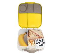 b.box Boîte à déjeuner avec ardoise bleue pour enfants, récipient de conservation alimentaire en silicone avec séparateurs réglables | Boîte de conservation alimentaire en silicone antifuite facile
