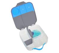 b.box Boite à Déjeuner Enfant | Boite Repas à Compartiments (4, dont 2 Étanches) | Grande Lunch Box avec Séparateur Amovible, Poche de Gel Réfrigérant | Idéale pour l'École | 3 ans et + | 2 L