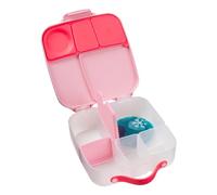 b.box Boite à Déjeuner Enfant | Boite Repas à Compartiments (4, dont 2 Étanches) | Grande Lunch Box avec Séparateur Amovible, Poche de Gel Réfrigérant | Idéale pour l'École | 3 ans et + | 2 L