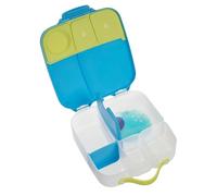 b.box Boite à Déjeuner Enfant | Boite Repas à Compartiments (4, dont 2 Étanches) | Grande Lunch Box avec Séparateur Amovible, Poche de Gel Réfrigérant | Idéale pour l'École | 3 ans et + | 2 L