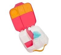 b.box Boite à Déjeuner Enfant | Boite Repas à Compartiments (4, dont 2 Étanches) | Grande Lunch Box avec Séparateur Amovible, Poche de Gel Réfrigérant | Idéale pour l'École | 3 ans et + | 2 L