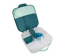 b.box Boite à Déjeuner Enfant | Boite Repas à Compartiments (4, dont 2 Étanches) | Grande Lunch Box avec Séparateur Amovible, Poche de Gel Réfrigérant | Idéale pour l'École | 3 ans et + | 2 L