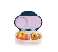b.box Boîte à goûter | Mini boîte à bento avec 2 compartiments étanches | Idéale pour les tout-petits, les repas et les collations | Convient aux fruits entiers | Sans BPA