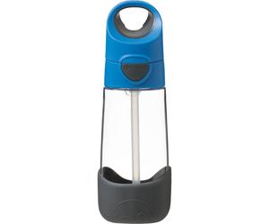 b.box Bottle with Straw gourde avec paille Blue Gray 450 ml