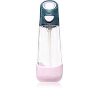 b.box Bottle with Straw gourde avec paille Indigo Rose 1 pcs