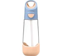 b.box Bottle with Straw gourde avec paille Peach 1 pcs