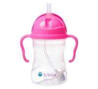 b.box Gobelet avec paille lestée - Buvez sous n'importe quel angle, anti-fuite, anti-déversement, prise en main facile. Sans BPA, passe au lave-vaisselle. Pour bébés de 6 mois et plus (grenade rose,