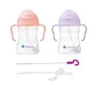 b.box Gobelet avec paille, tasse étanche pour bébé, gobelet anti-fuite pour tout-petits dès 6 mois, bouteille d’eau ou de lait pour bébé, sans BPA, passe au lave-vaisselle, 240 ml