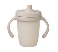 b.box Gobelet pour Enfant en Silicone Platine | Gobelet à Couvercle Étanche et Poignées Amovibles | Tasse d'Apprentissage Transparente pour Surveiller l'Hydratation | À partir de 6 Mois