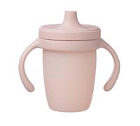 b.box Gobelet pour Enfant en Silicone Platine | Gobelet à Couvercle Étanche et Poignées Amovibles | Tasse d'Apprentissage Transparente pour Surveiller l'Hydratation | À partir de 6 Mois