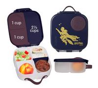 b.box Harry Potter Mini Boite à Déjeuner Enfant | Boite à Repas à Compartiments | Lunch Box avec 3 Compartiments (2 Étanches) | Idéal pour Collations des Tout-Petits | Peut Contenir un Fruit Entier