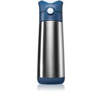 b.box Insulated Drink Bottle bouteille isotherme avec paille Midnight 1 pcs